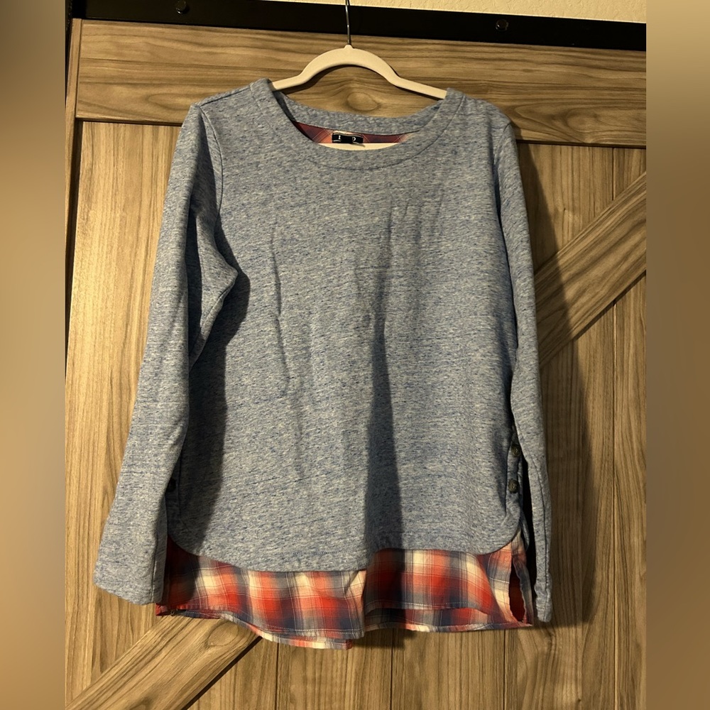 IZOD mock layered sweater